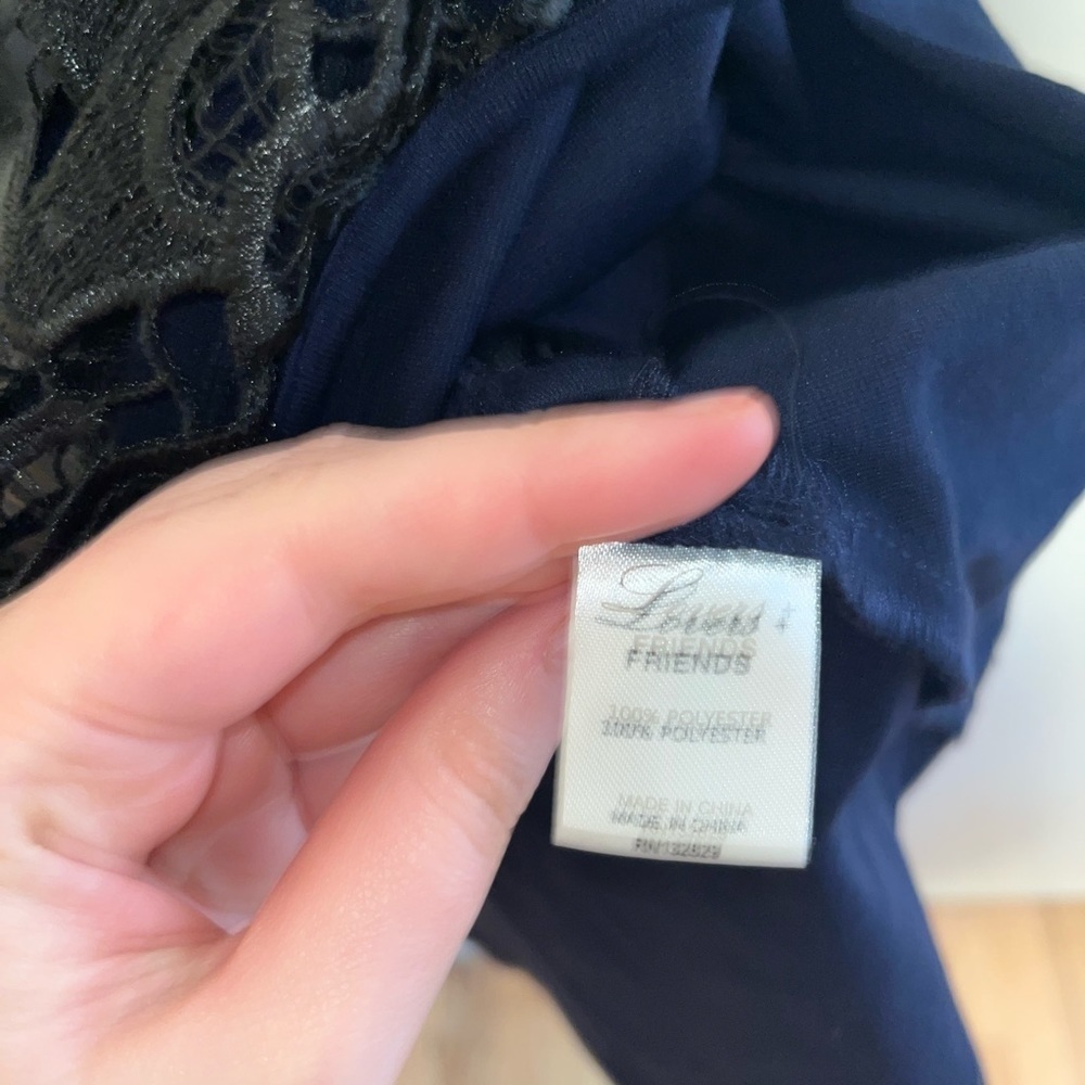 Lovers + Friends Amore Fit & Flare Lace Leather Dress - Picture 6 of 9